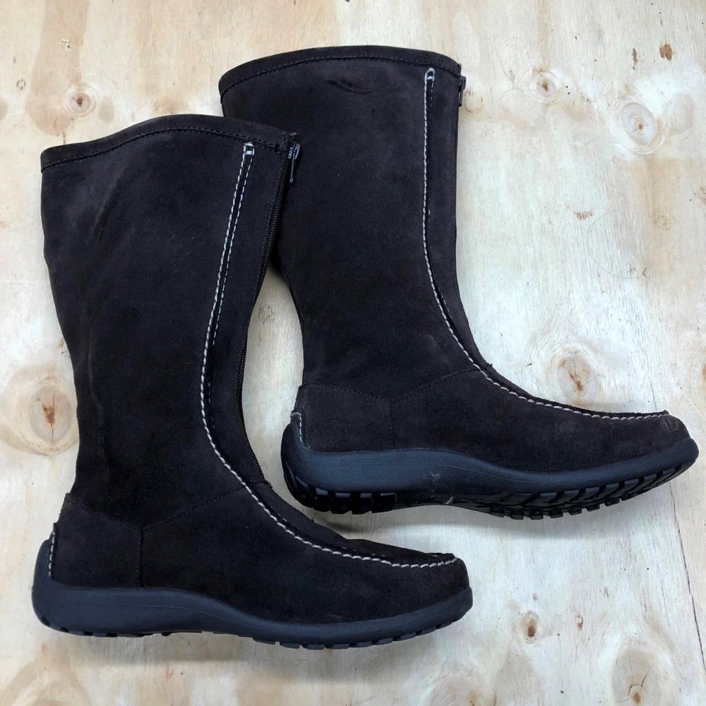 Women's Lands End Fashion Boots Brown Size 7 Lady'